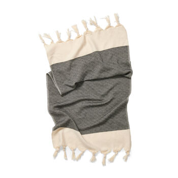 Damla Diamond Weave Cotton Hand Towel, 4 of 7