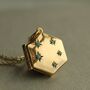 Turquoise Hexagon Locket Necklace, thumbnail 1 of 8