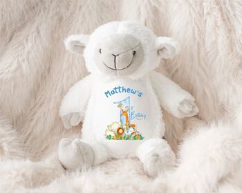 Personalised Blue First Birthday Teddy, 7 of 12