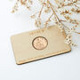 90th Birthday 1934 Farthing Personalised Wallet Card, thumbnail 2 of 6