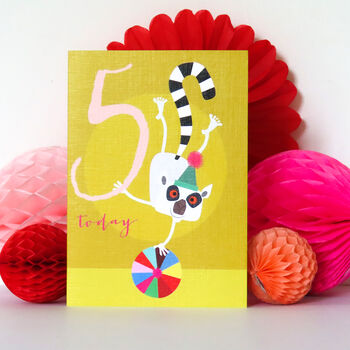 Lemur 5th Birthday Card, 4 of 4