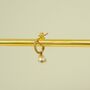Pearl Earring Set, Gold Pearl Earring, Gold Huggie Hoop, thumbnail 2 of 5