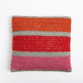 Misty Rainbow Cushion Cover Crochet Kit Beginners, 4 of 8