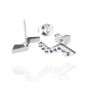 Flash Ear Studs With Sapphires, thumbnail 6 of 11