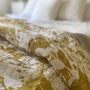 Everly Linen Quilted Throw Mustard Yellow, thumbnail 4 of 8