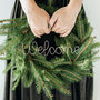 Wire Wreath Word Welcome, thumbnail 1 of 6