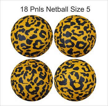 Leopard Print Training Netball Ball, 3 of 3