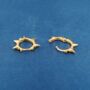 Gold Spike Hoops, thumbnail 5 of 8