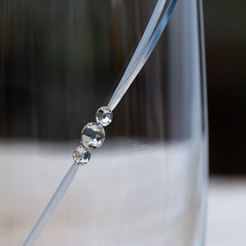 Personalised Barrel Vase With Swarovski Crystals, 2 of 7