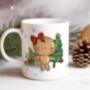 Personalised Whimsical Gingerbread Christmas Gift Mug B, thumbnail 1 of 2