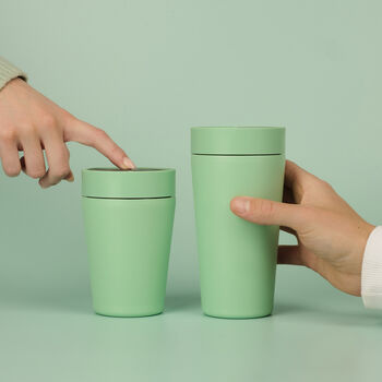 Circular And Co Travel Mug Made From Recycled Stainless Steel 8oz Seaglass Green, 5 of 8