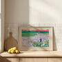 Fishing Art Print River Fisherman Scene Poster, thumbnail 2 of 9