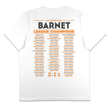 Barnet National League Champions T Shirt, 4 of 7