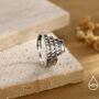 Colosseum Inspired Sterling Silver Adjustable Ring, thumbnail 2 of 10