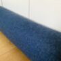 Blue Tweed Draught Excluder, Door Draught Stopper, thumbnail 3 of 4