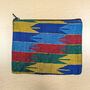 Handwoven Nepali Dhaka Purse, Fair Trade Zipper Pouches, Colourful Bags, thumbnail 3 of 9