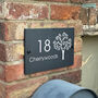 Personalised Tree Slate House Number Sign, thumbnail 3 of 3