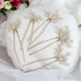 Beaded Gypsophila Bridal Hair Pins, thumbnail 1 of 6