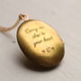 Simple Oval Personalised Locket Necklace With Photos, thumbnail 1 of 11