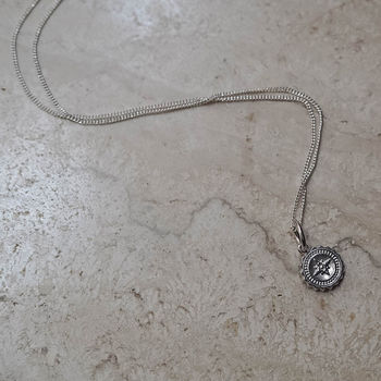 Compass Baby Necklace In Silver Or Gold, 3 of 6