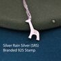 Sterling Silver Tiny Giraffe Necklace, thumbnail 7 of 12