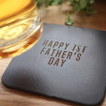 Personalised Best Dad Leather Coaster Set, 7 of 9