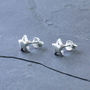 Sterling Silver Star Stud Earrings, thumbnail 2 of 5