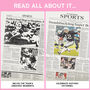 Las Vegas Raiders Personalised Nfl American Football Gift Newspaper History Book, thumbnail 5 of 11