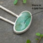 Natural Emerald Hair Pin In Solid Sterling Silver, thumbnail 4 of 4