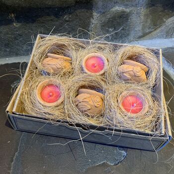Handmade Terracotta Candles Box Of Six | Original Scent, 6 of 6