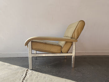 Mid Century ‘Pieff’ Leather ‘Gamma’ Lounge Chair, 9 of 12