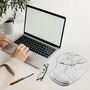 White Marble Mouse Mat Wrist Rest, thumbnail 1 of 8