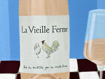 Chicken Wine Rose Art Print, 5 of 5