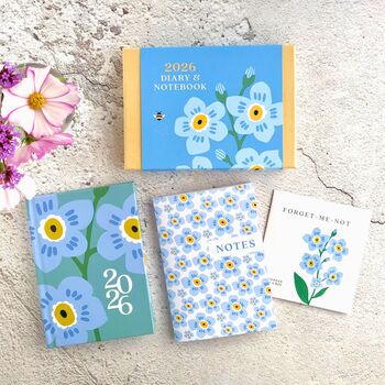 2026 Pocket Diary And Notebook, Week To A View, Gift Box, 2 of 9