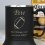 Personalised Rugby Black Stainless Steel Tankard, thumbnail 2 of 2