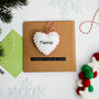 Personalised Christmas Card And Tree Decoration, thumbnail 1 of 2