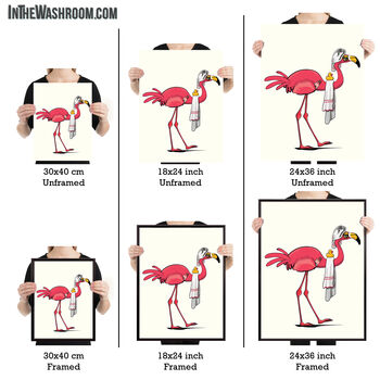 Funny Pink Flamingo Poster, 4 of 8