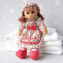 Personalised Rag Doll In Pink Dress, thumbnail 8 of 10