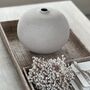 Ceramic Fine Textured Round Vase, thumbnail 2 of 3