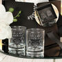 Pair Of Wedding Caricature Keepsake Shot Glasses, thumbnail 1 of 6