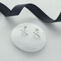 Plain Cross Stud Earrings, thumbnail 1 of 2