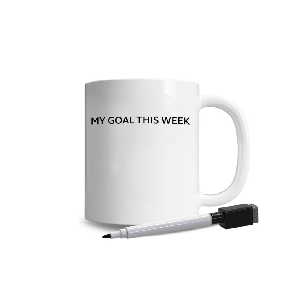 Goal This Week Write On Mug And Pen By Giftzee