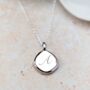 Personalised Pebble Pendant Necklace Sterling Silver, thumbnail 2 of 5