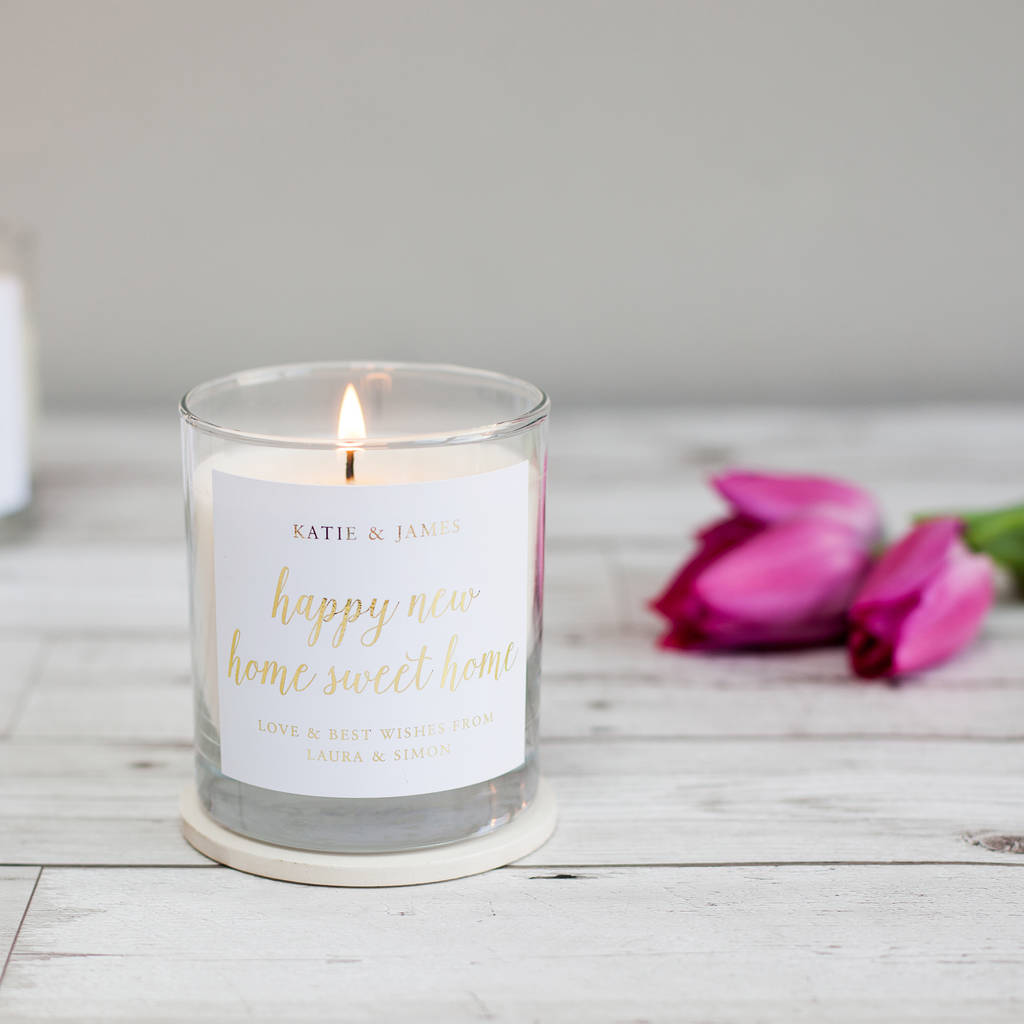 Home Sweet Home Personalised Candle By Little Cherub Design ...