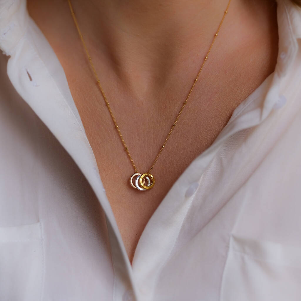 Mixed Plate Milestone Link Necklace By J&S Jewellery