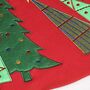 Nordic Fabric Christmas Tree Skirt, thumbnail 4 of 5