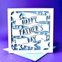 Stars Papercut Father's Day Card, thumbnail 1 of 5