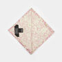 Mens Soft Pink Floral Pocket Square, thumbnail 12 of 12