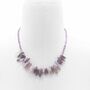 Amethyst Gemstone Beaded Necklace, thumbnail 1 of 5
