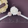 Wooden Wire Personalised Bridal Wedding Hanger, thumbnail 5 of 11